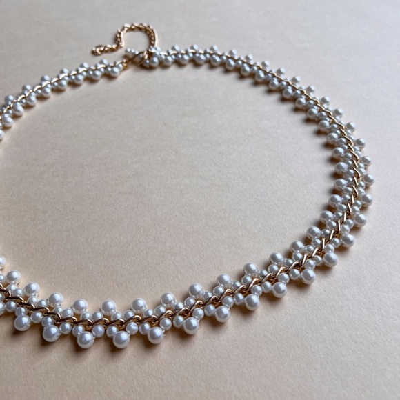 Stunning Vintage 1980s Faux Pearls Belt (M/L)
